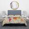 Designart 'Vintage World Map Watercolor' Large Map Bedding Set - Duvet Cover & Shams